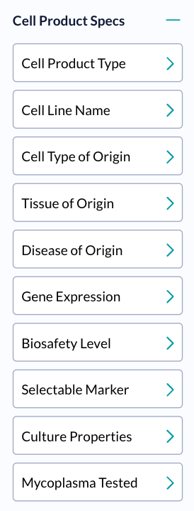 (2) Cell product spec filters